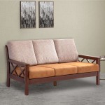 Larry Wooden Sofa 3 seater