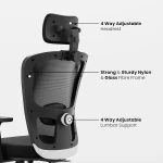 High Back Office Chair / Computer Chair / Height Adjustable Armrest