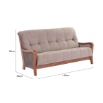 Tuscon Wooden Sofa 3 Seater