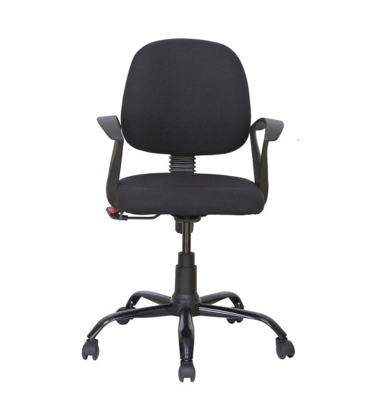 Mid Back Fabric Chair(Black)