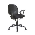 Mid Back Fabric Chair(Black)