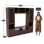 BHASKI MISSOURI TV UNIT WALNUT FINISH