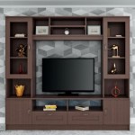 BHASKI MISSOURI TV UNIT WALNUT FINISH