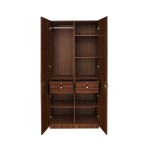 2 Door Wardrobe Classic Walnut