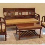 WOODEN SOFA SET
