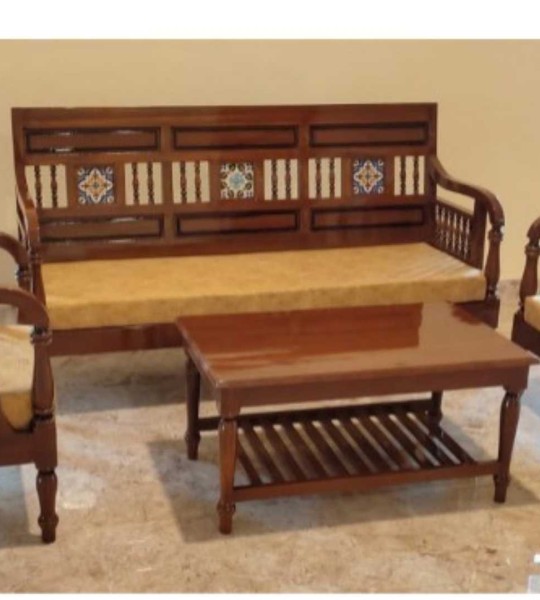 WOODEN SOFA SET